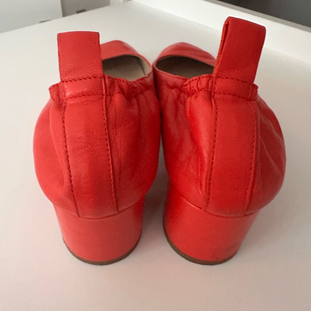 Everlane Leather Red Ballet Slippers - Picture 4 of 7